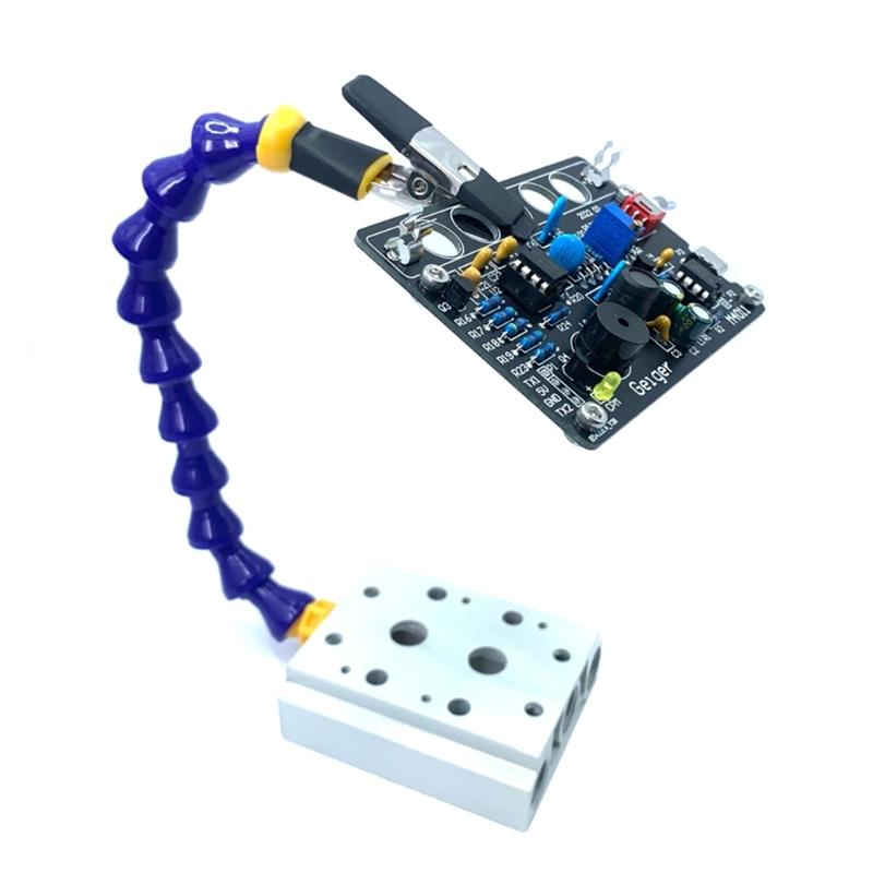 Heavy Metal Base Soldering Aid Third Hand Tool with 2/4/6 Gooseneck Arms Insulated Clips for Secure Work for DIY Project