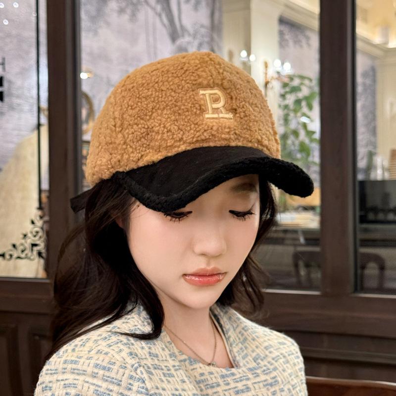 Autumn and Winter Warm Baseball Cap Fashionable Women Street Pat Cap