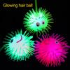 Elastic Toy Rubber Toy Glowing Hair Flash Ball Elastic Glow Hair Ball Vent Ball LED Light Up Toy