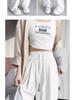 Women's Summer High-Waist Wide-Leg Ice Silk Pants: Lightweight, Sun-Protective, Quick-Dry, Loose, Straight-Leg, and Casual.