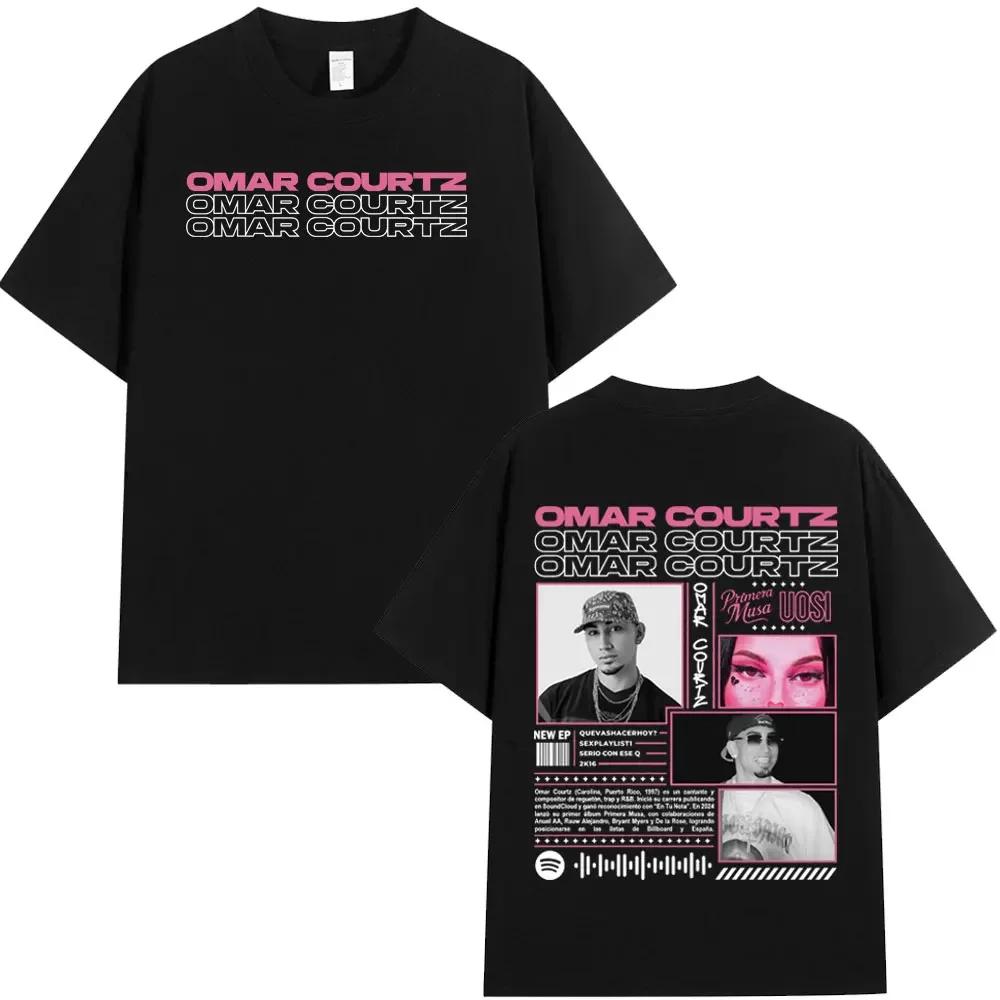 Rapper Omar Courtz Primera Musa Album Tour Merch T Shirt Unisexs Wounisex Hip Hop Fashion Tshirt Casual Cotton Aesthetics Tshirts B