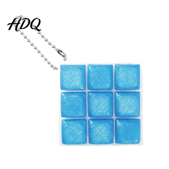 Stress Relief Toy 9-In-1 Keyboard Fidget with Ball Chain Push Gadget Button Finger Clicker Toy 9-Keys Keychain Anxiety Desk