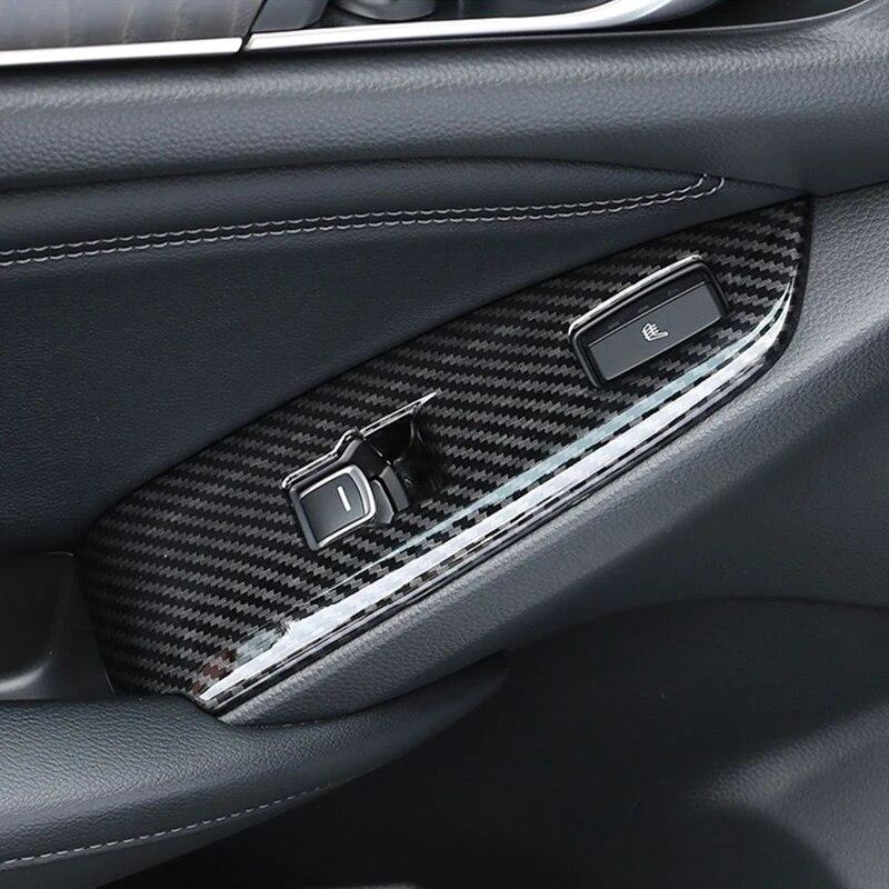 Pro Honda Accord 2018- 2022 ABS Kryt spínače skla dveří auta Kryt skleněného zvedacího panelu Tlačítko Dekorace Samolepka Příslušenství