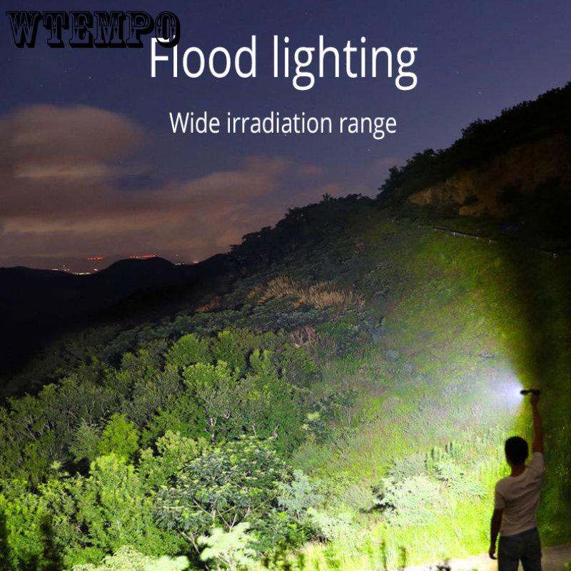 Multifunctional Flashlight Outdoor Led Lighting Portable Home Cob Side Light Usb Rechargeable Strong Light Flashlight