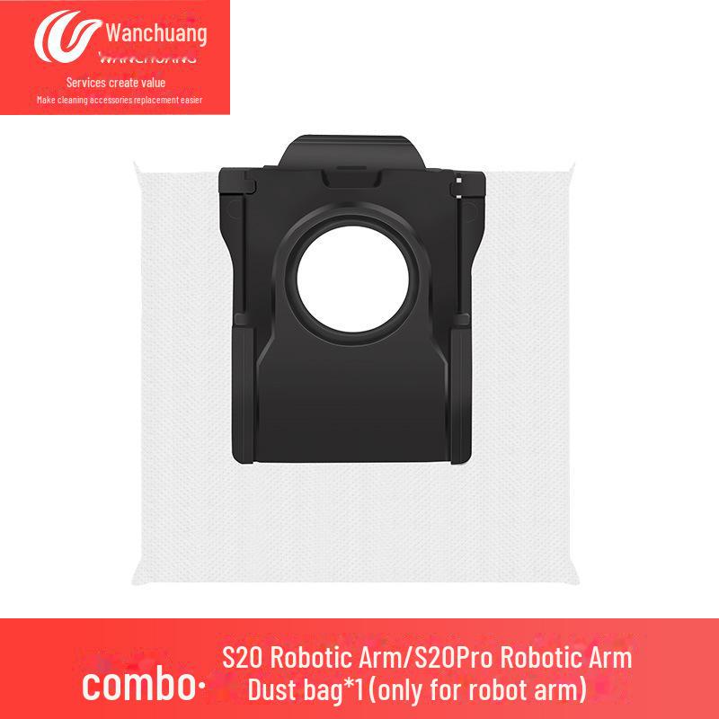 Suitable Accessories: Side Brush and Dust Bag for Dreame S20 Pro/S20 Robotic Arm Sweeper