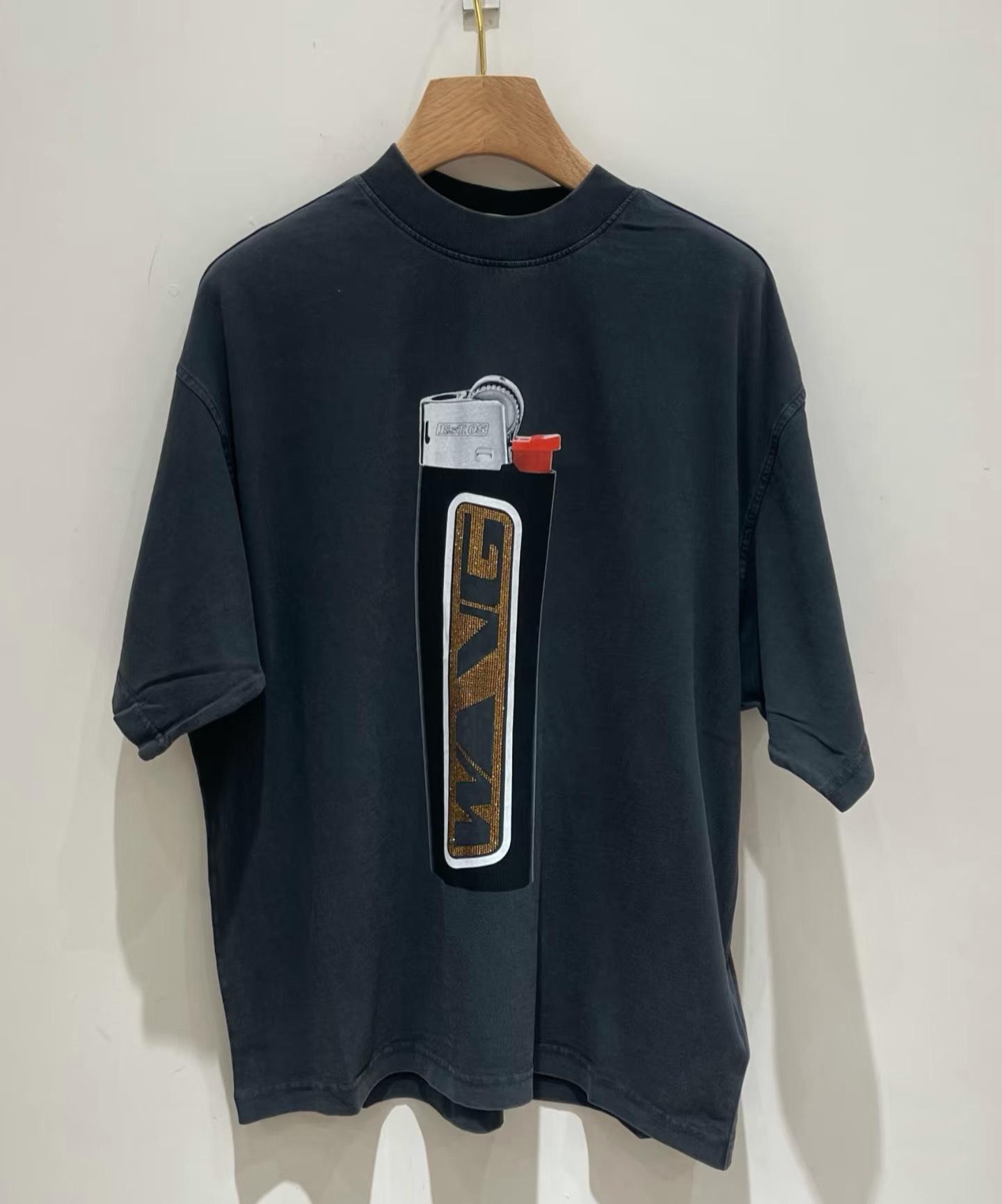 Early Spring 2026 Unisex Trendy Vintage Print Loose Short Sleeve T-Shirt Medium