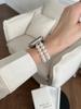 Compatible Bowknot Pearl Elastic Beaded Strap for Apple Watch 10/9/8/7/SE