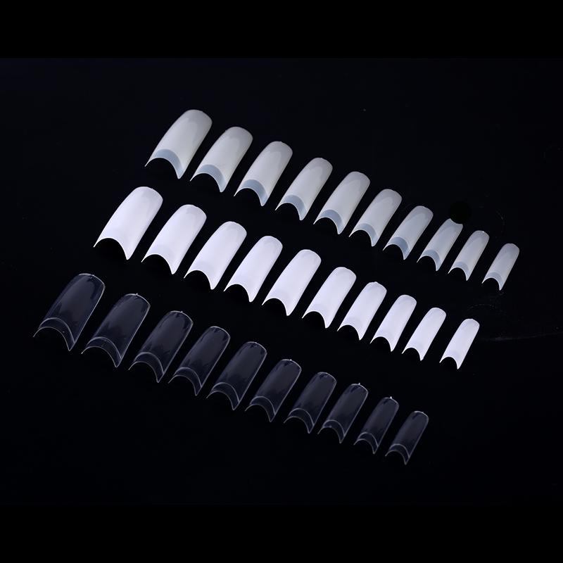 500Pcs Clear White Natural French False Acrylic Nail Art Tips Uv Gel