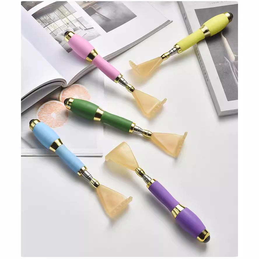 Zgarietor pentru spate telescopic din otel inoxidabil cu masaj cu margele magnetice