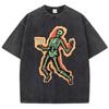 Skeleton Is Always Yyds Print Tee Shirt Male Street Trendy Short Sleeve Fashion Summer Clothing Loose Breathable T-Shirts