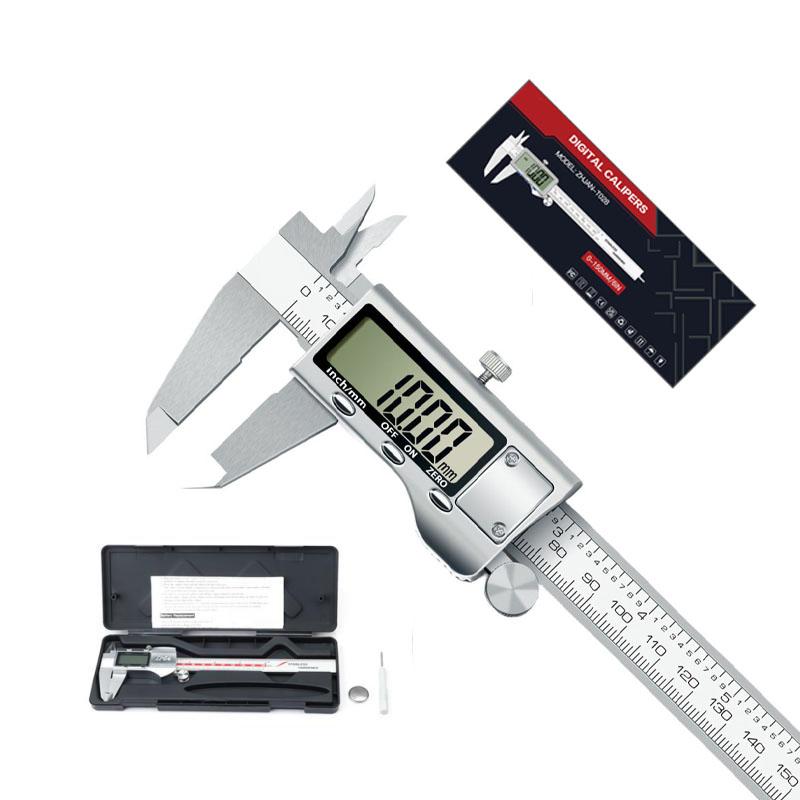 KORAVO M068B 2026 Digital Caliper OBM ODM Service 0-150mm 0-6 Inch Stainless Steel Body ABS Plastic Shell +/-0.01mm Accuracy 1 0-300 mm красный