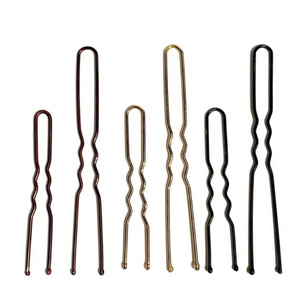 300 Épingles en U Kit d'Épingles à Cheveux pour Coiffure Outils de Coiffure de Mariée Noirs Usage Quotidien