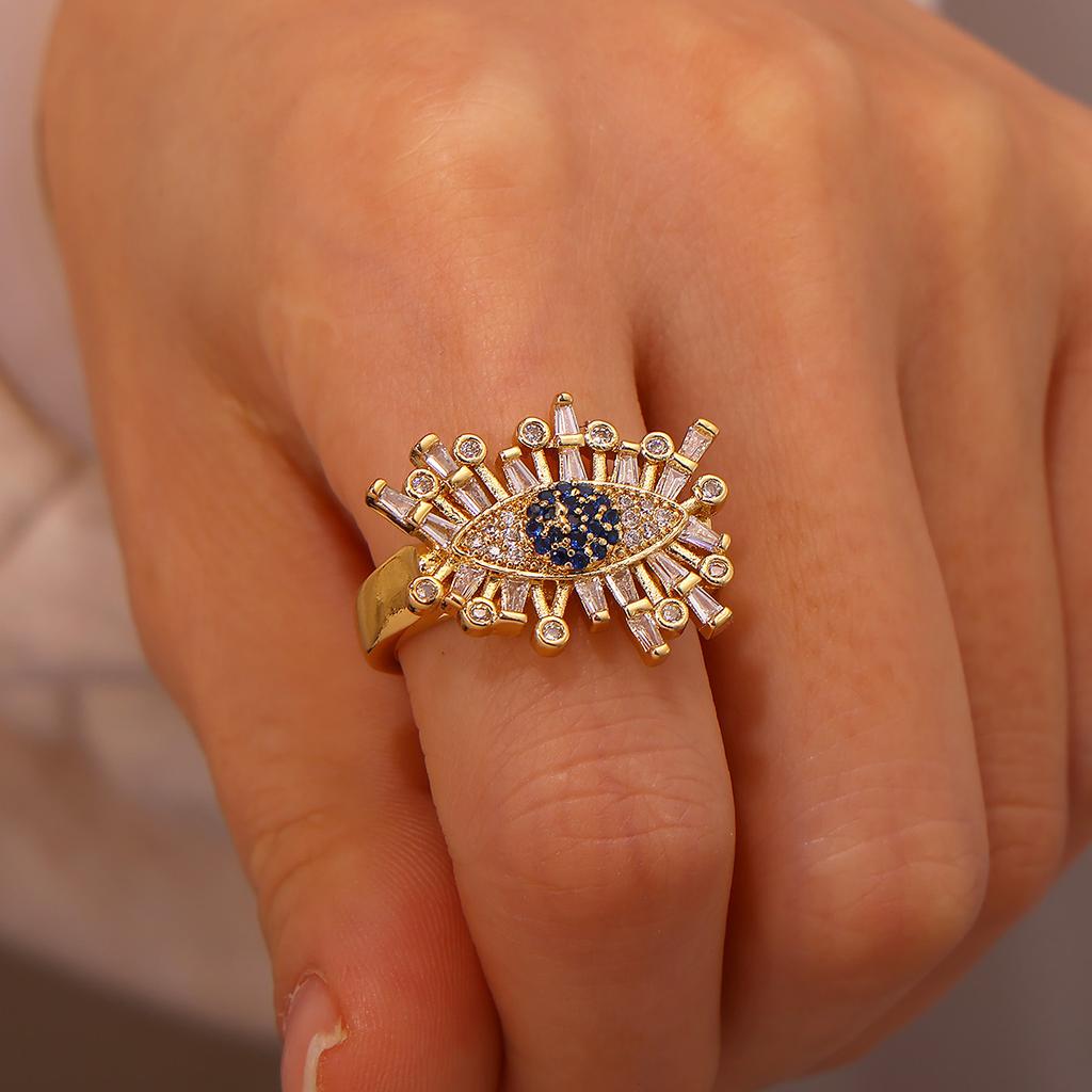 Round Tiny Zirconia Shiny Anillos Rings For Women Men Party Bague High-End Geometric Punk Personalized Jewelry Accessories Gift