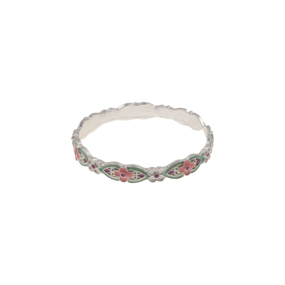 Traditional Chinese Bracelets Classic Open Hand Bracelet Elegant Flower Bangle  Party
