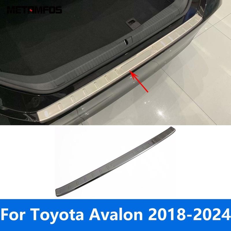 For Toyota Avalon 2018- 2024 Exterior Rear Trunk Bumper Foot Plate Tailgate Door Sill Scuff Guard Plate Car Accessories