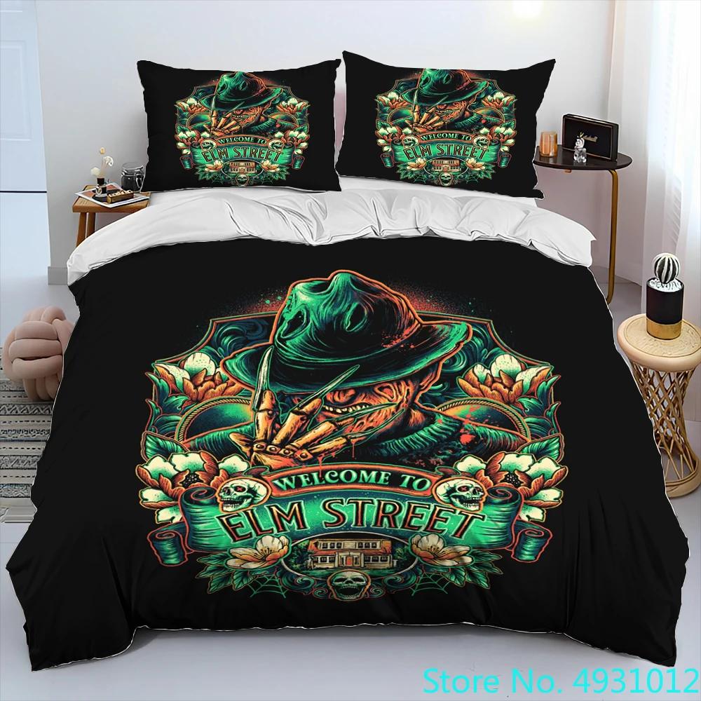 

Horror Movie Character Chucky Saw Comforter Bedding Set,Duvet Cover Bed Set Quilt Cover Pillowcase,King Queen Size Bedding Set EU Single 140x200cm
