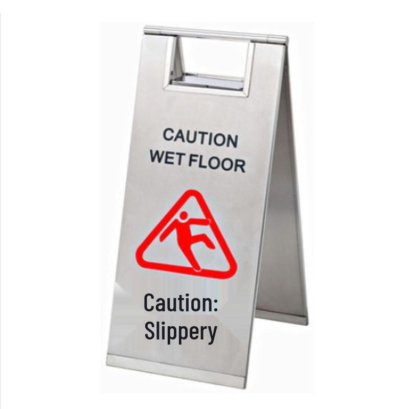 Anyi Thickened Stainless Steel Folding Warning Sign