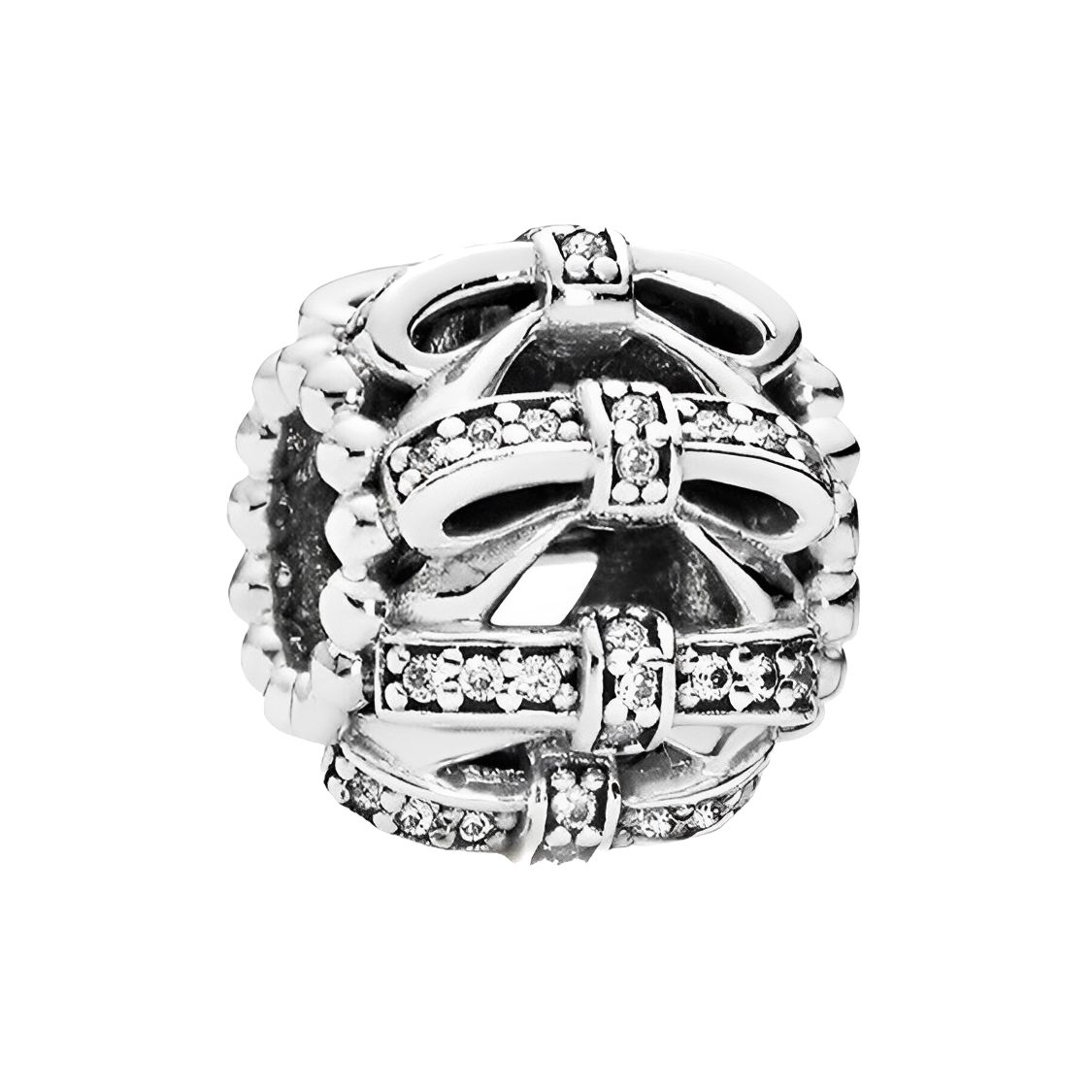 Pandora Hollow Bow Jewelry Accessories Women Accessories Silver 791779CZ Box,F,Silver
