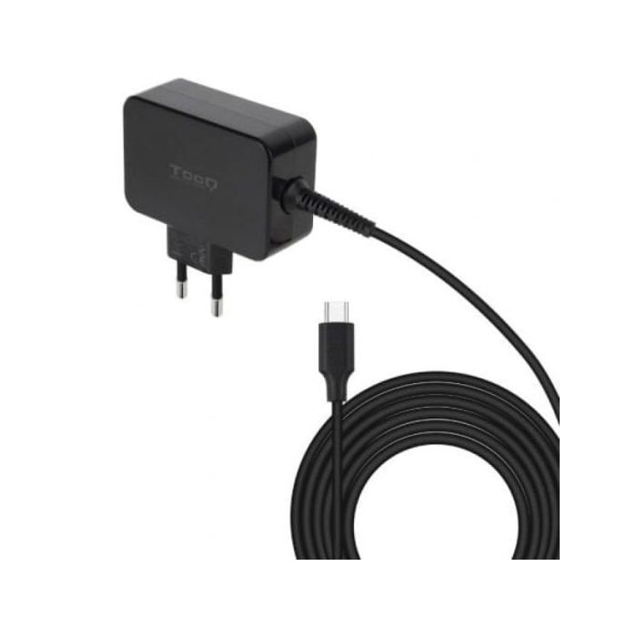 TooQ TQLC-USBCGAN45PD Portable Charger GaN 45W USB-C/ Automatic/ 1.8m Cable/ Black