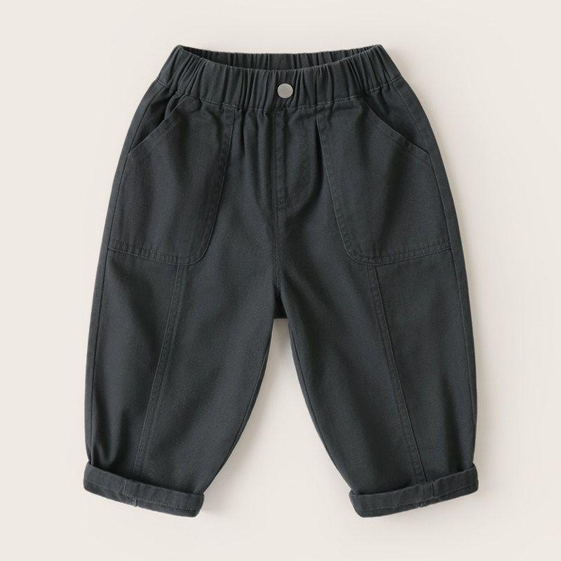 Right European Style Boys' Pure Cotton Casual Simple Pants 2026 New Spring and Autumn Children's Clothing Baby Boys' Pants