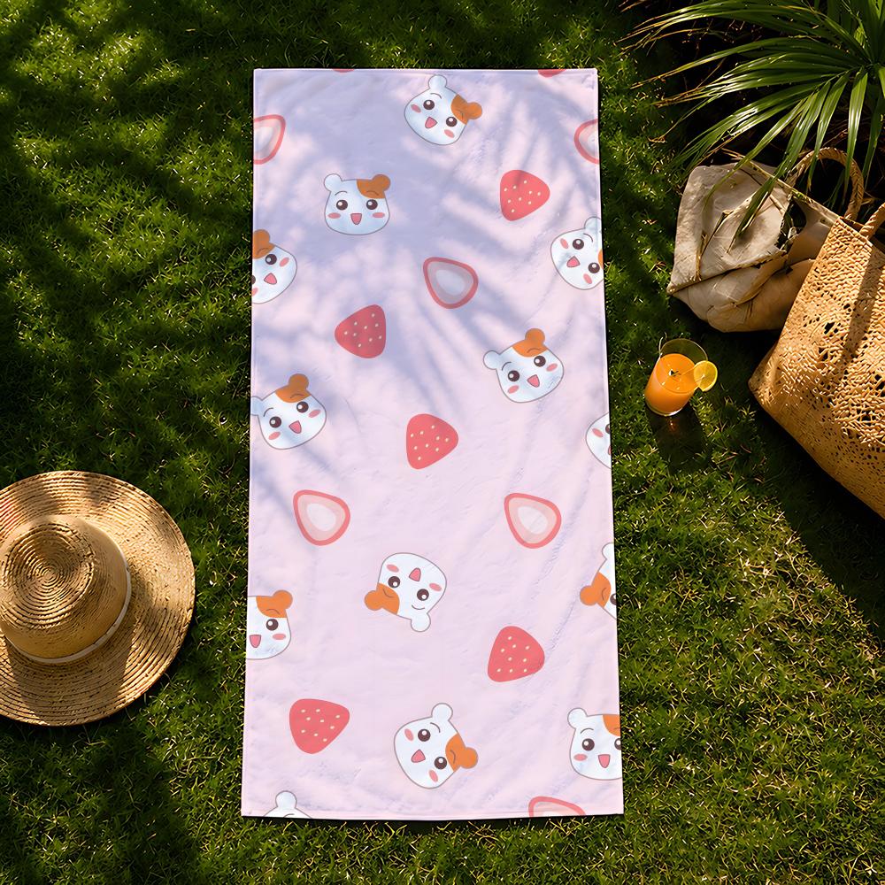 Character Cartoon E-Ebichu Towel Beach Towel, Quick Drying Absorbent Bath Towel For Swim,Gym,Camping,Outdoor Hot