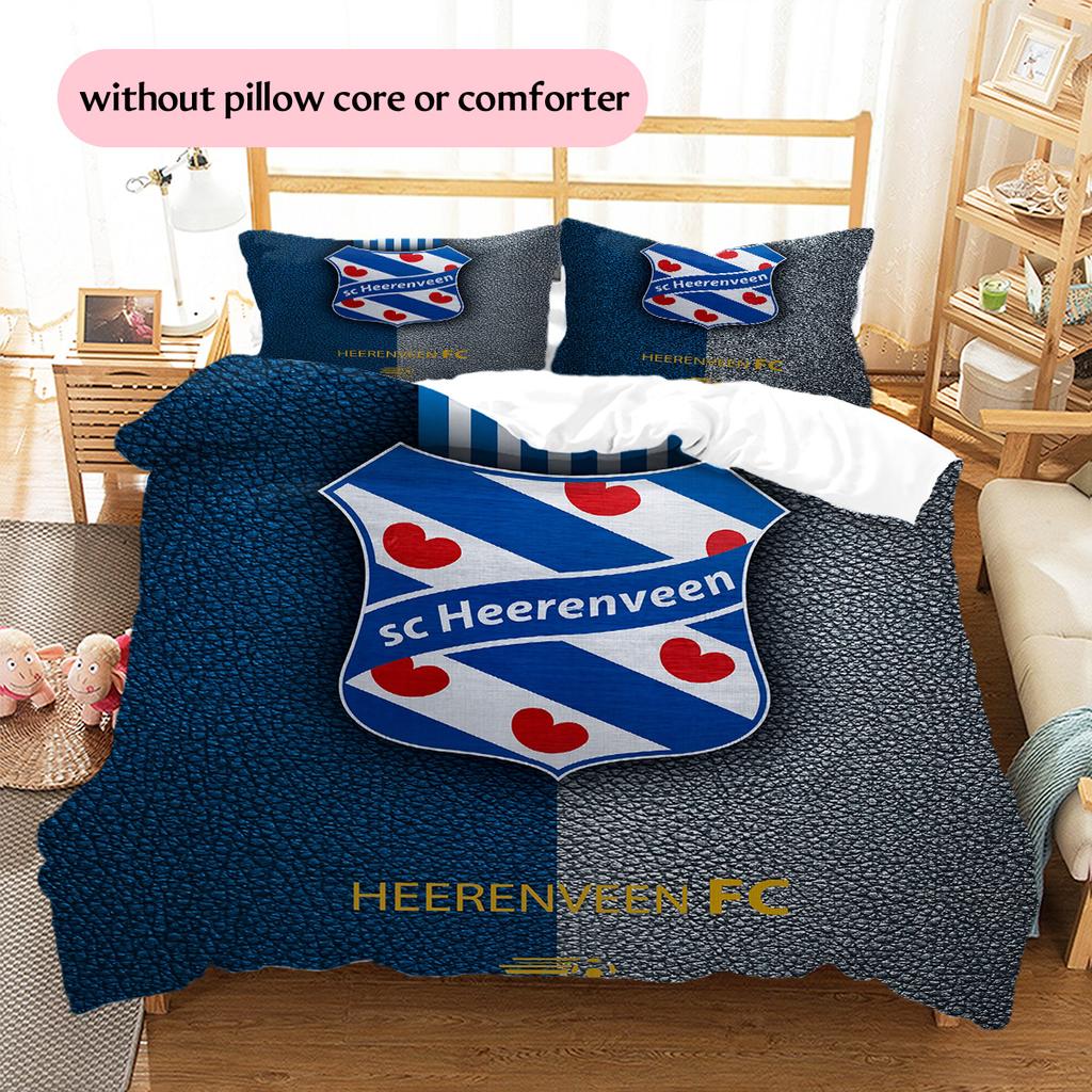 SC Heerenveen  Pattern Bedding Quilt Set  Home Decoration  Gift (1 * Duvet Cover + 2 * Pillowcase  Without Core)