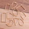 7-Color DIY Alloy Jewelry Geometric Epoxy Resin Mold Frame