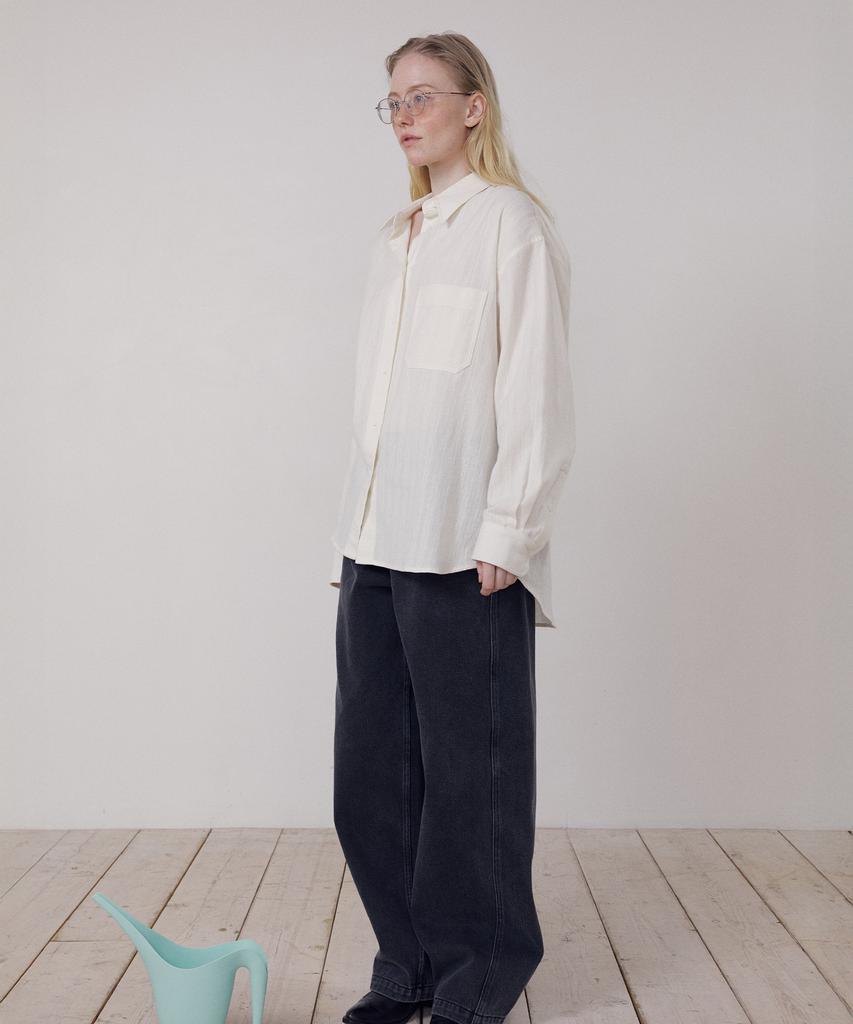 FRITUR Overfit Shirt Ivory_F261Sh05