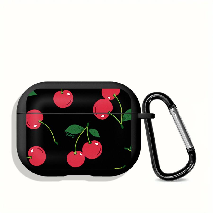 Earphone Cases Cover Case For Airpods 3 Pro 4 1 Pro3 Pro2 2 Korean Cute Bow Cherry