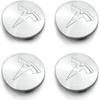Wheel Center Hub Cap Kit With Tesla Emble Brand Center Caps For Model 3 Model Y With 20 Lug Nut Covers (4PCS) (Red)