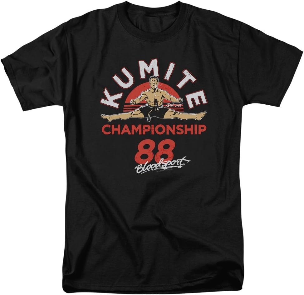 Popfunk Classic Bloodsport Jean-Claude Van Damme Martial Arts Movie T Shirt XXL