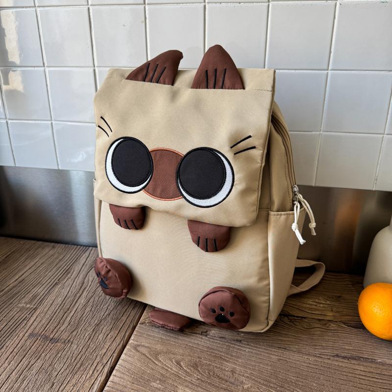 New high-value, fresh, sweet and cute cartoon kitten backpack, light and large-capacity backpack for primary and secondary school students