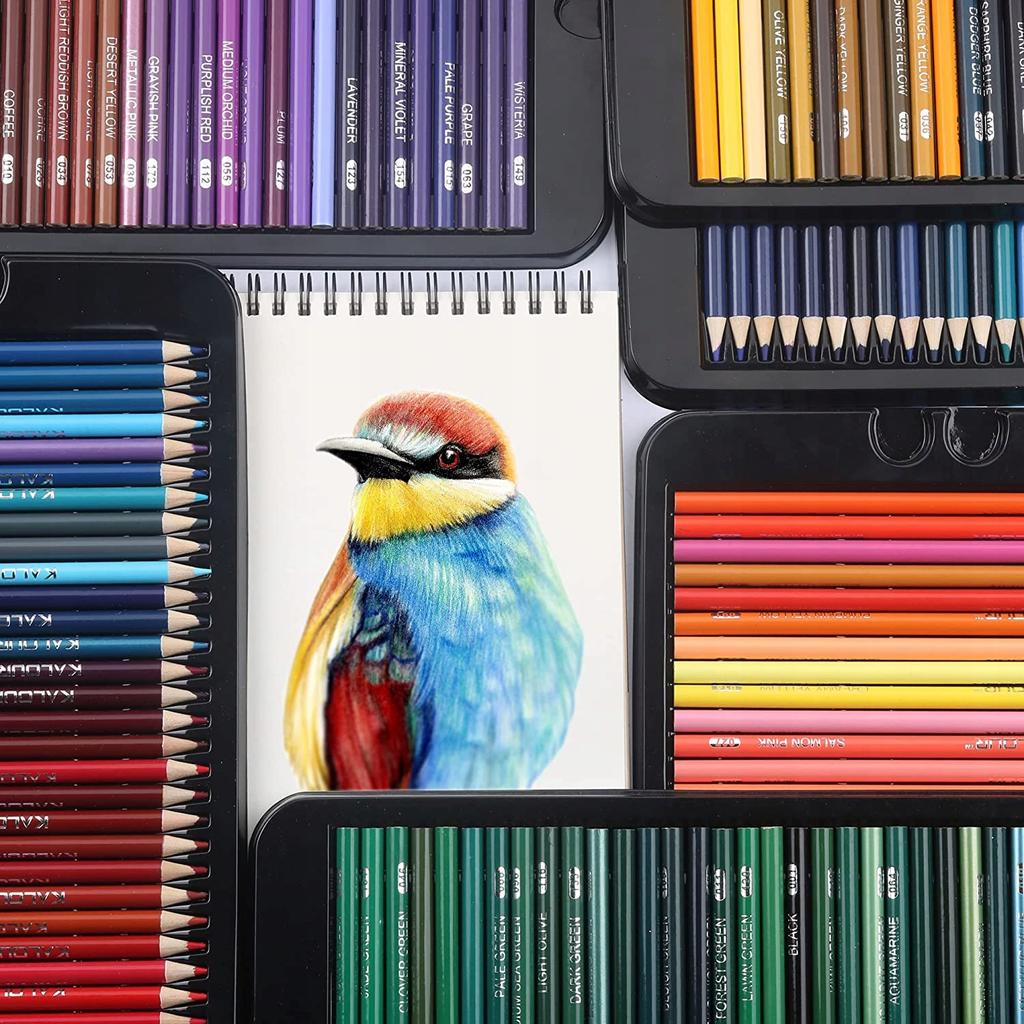 Kalour Lot de 180 crayons de couleur professionnels