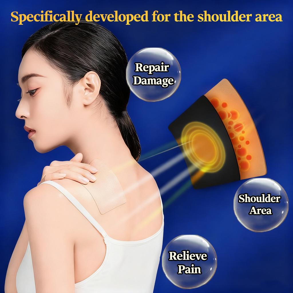 Pain Relief Plaster for Shoulder - Chinese Herbal/ Patches for Shoulder Neck Care & Muscle Joint Pain Relief (6/18/30)Pcs & 6Bags)
