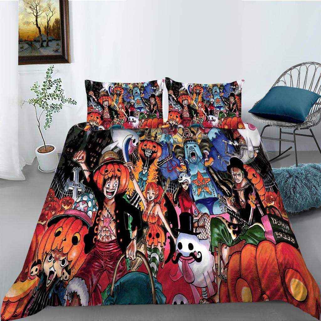 Halloween Theme Duvet Cover Luxury Bedding Cover Suit Snow Quilt Cover Boys Girls Single Size Bedding Cover