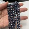 1String, Black Natural Freshwater Pearls, Handmade Nugget Pearl Beads for Jewelry Making DIY Crafts (Beads 6-7mm, 7-8mm, Length 36cm)