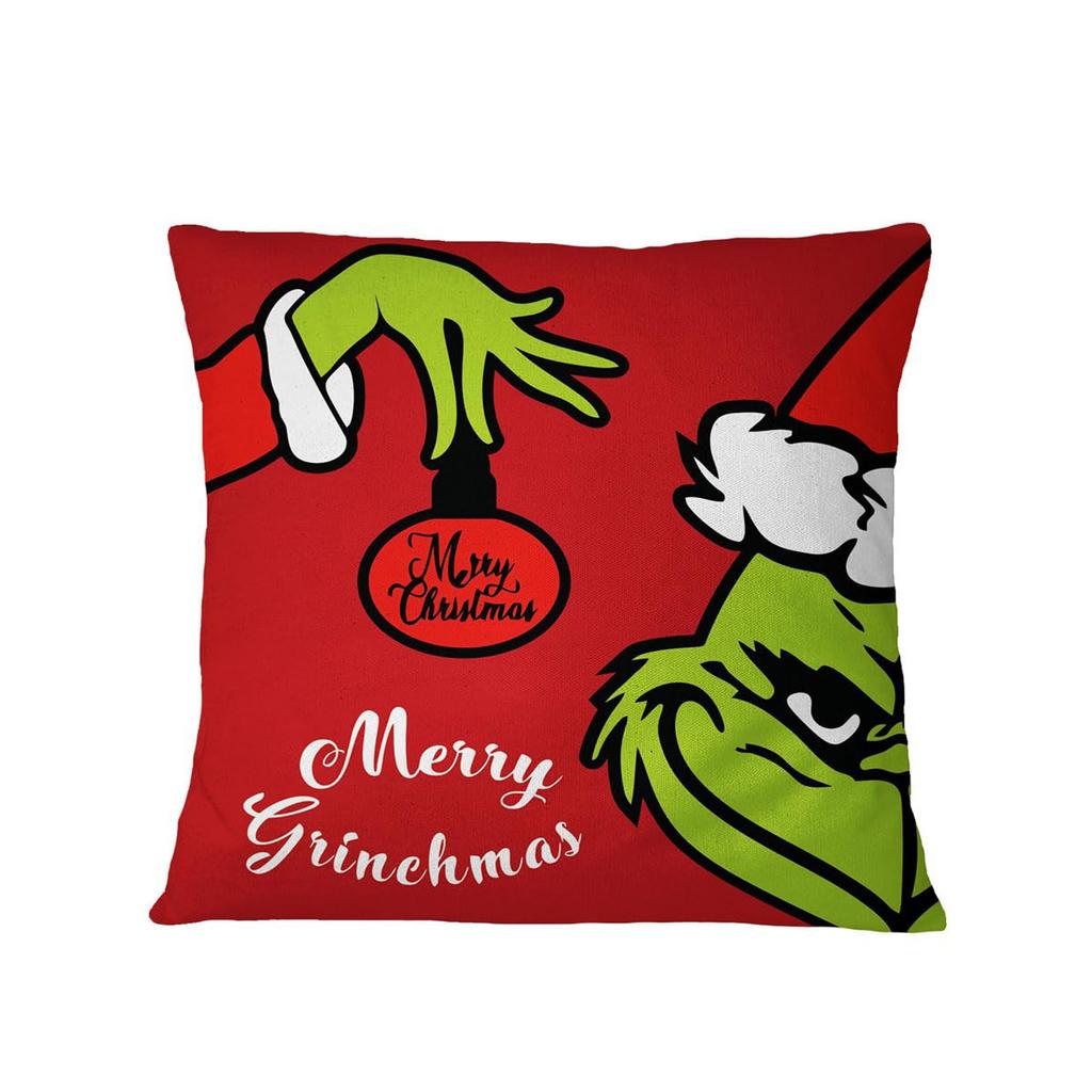 Merry Christmas, Throw Pillow Cover, 18 X 18 Inch, Winter Holiday, Cushion Cover Sofa Decoration, Christmas Decoration