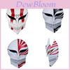Maschera Cosplay Halloween Kurosaki Ichigo Hollow di Bleach con Design Artigianale in Resina per Fan di Anime
