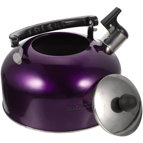 

ABOOFAN Stainless Steel Tea Kettle, Whistling Stovetop Tea Kettle, Holds 3 Liters of Water, Coffee, or Milk, Warms Quickly to a Boiling Point, Purple
