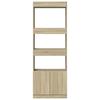 Highboard 63 x 33 x 180 cm Sonoma Oak Effect Particleboard