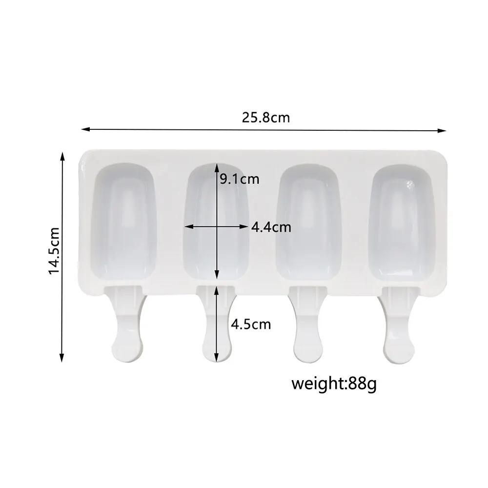 Silicone Ice Cream Mold Magnum Silicone Mold DIY Fruit Juice Ice Pop Cube Maker Tray Popsicle Mould Baking Accessorie
