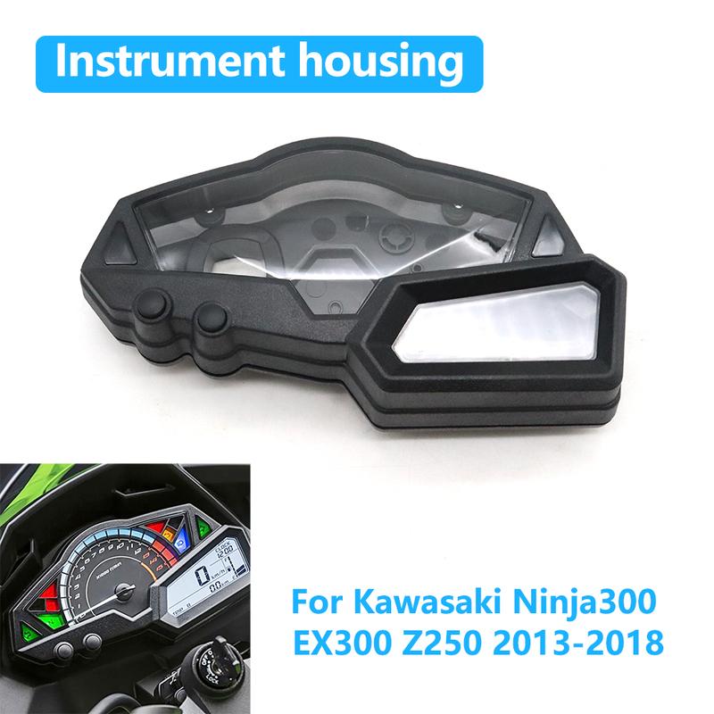 For Kawasaki Ninja 300 Ninja300 EX300 Z250 2013-2018 Motorcycle Accessories Trument Speedometer Shell Cover ABS Plastic