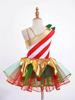 Kids Girls Stylish Dance Clothing Stage Performance Mesh Tutu Dress Christmas Carnival Cosplay