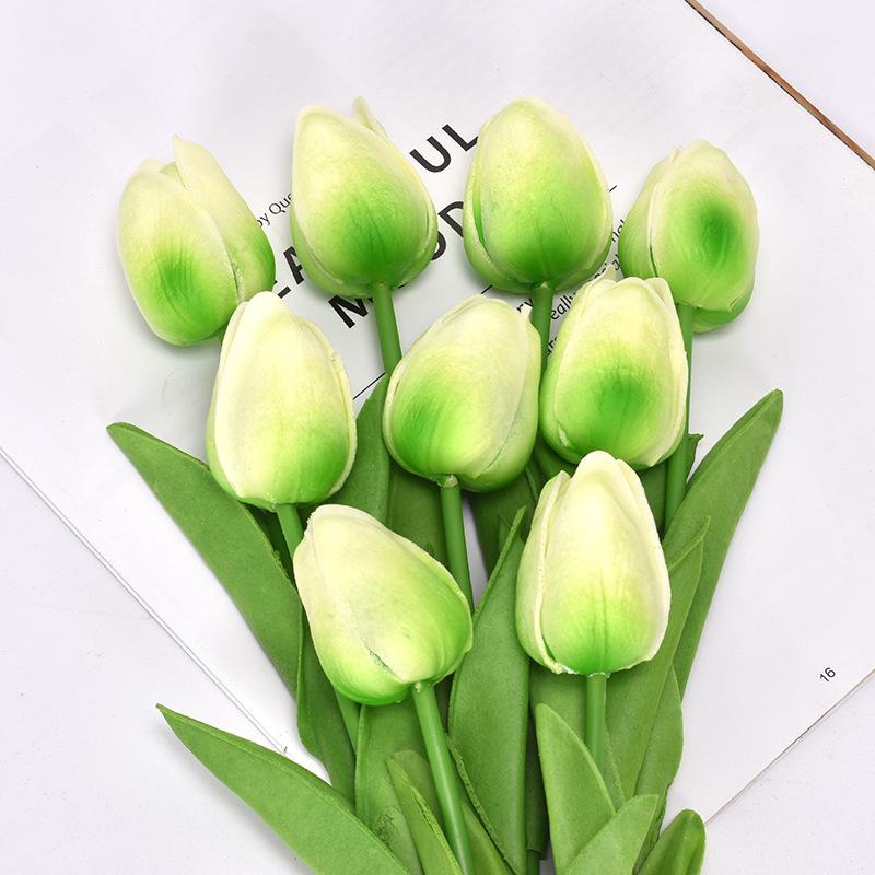 10PCSTulip Artificial Flower Fake Flower Silk Flower Wedding Photography Home Decoration Artificial Flower