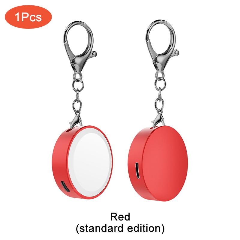 Portable Magnetic Watch Wireless Charger With Keychain For Apple Watch 10 9 8 7 6 5 4 Ultra2 SE Type C L Dual Door Charging Port