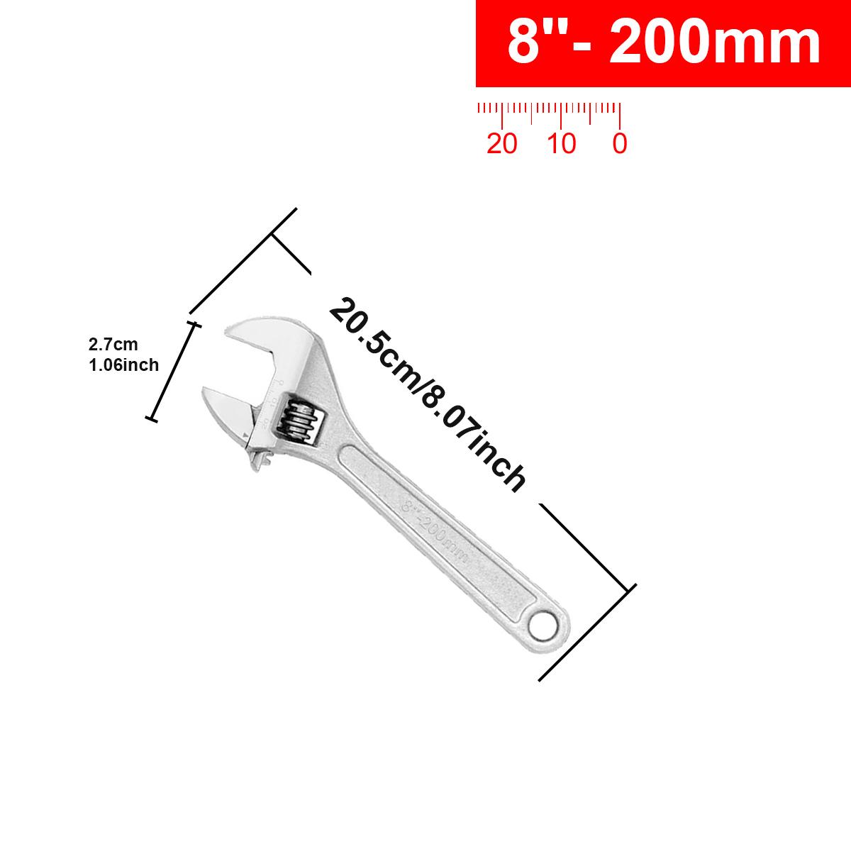 

Разводной ключ WOZOBUY, изготовленный из стали CR-V, полированные головки, хромированный материал CRV, широко раскрывающиеся губки