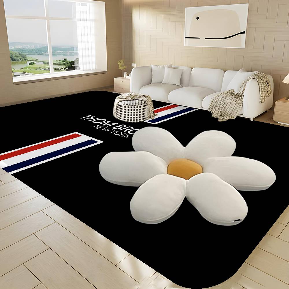 Fashion Brand T-Thom B-Brown Floor Mat INS Style Soft Bedroom Floor House Laundry Room Mat Anti-skid Household Carpets
