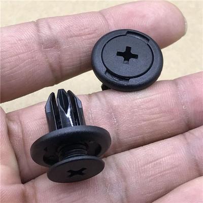 100pcs 6mm Plastic Rivets Fasteners Screw Car Bumper Fender Black Rivet Car Fastener Clips for Toyota Focus Kia Nissan Yamaha