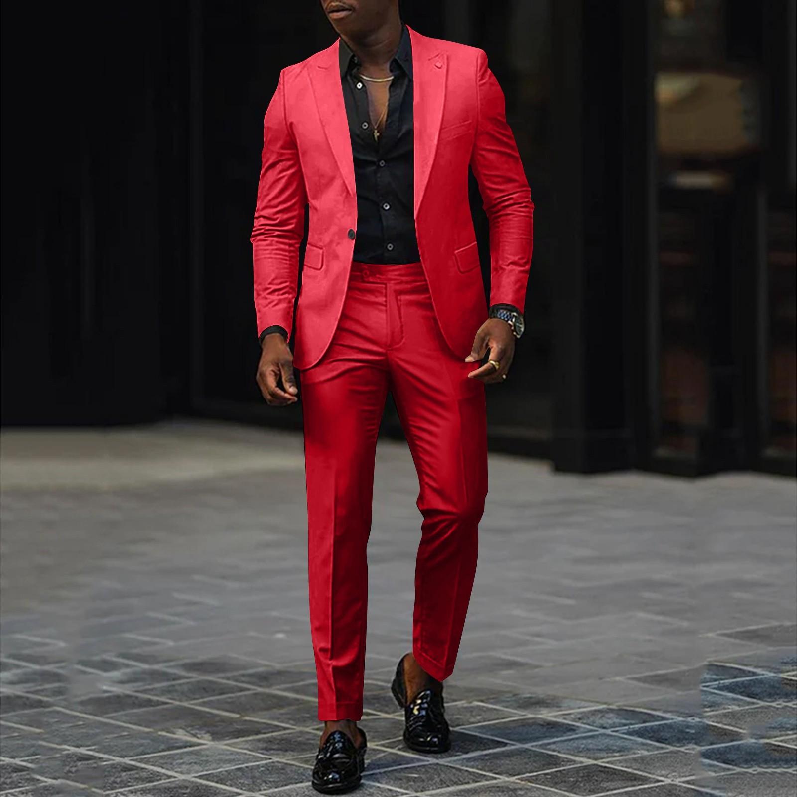 

Унисекс Зимние однотонные пиджаки для костюмов Унисекс Повседневные модные куртки на пуговицах M красный