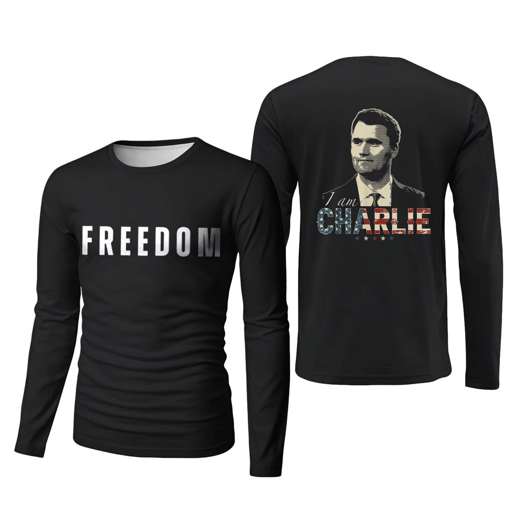 Men's Basic Round Neck Long Sleeve Bottoming Shirt Top